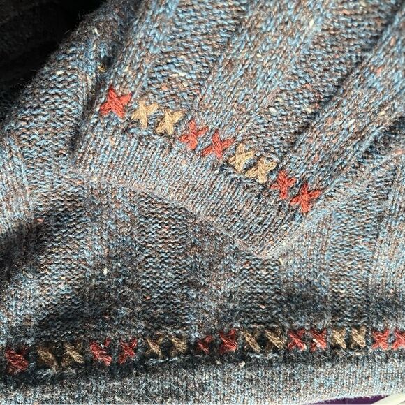 Woolrich Indigo Heather Wool Blend Sweater - Picture 5 of 8